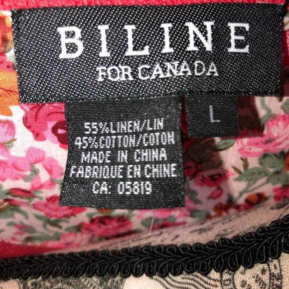 NEW, Biline lady’s red orange linen cotton vest. L - Picture 5 of 8